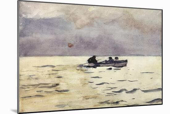 Rowing Home-Winslow Homer-Mounted Giclee Print