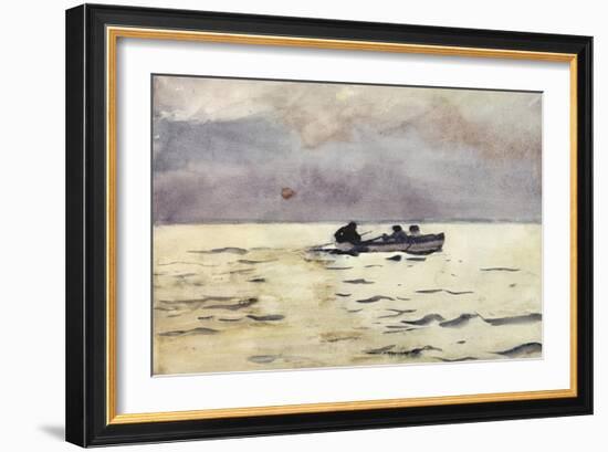 Rowing Home-Winslow Homer-Framed Giclee Print