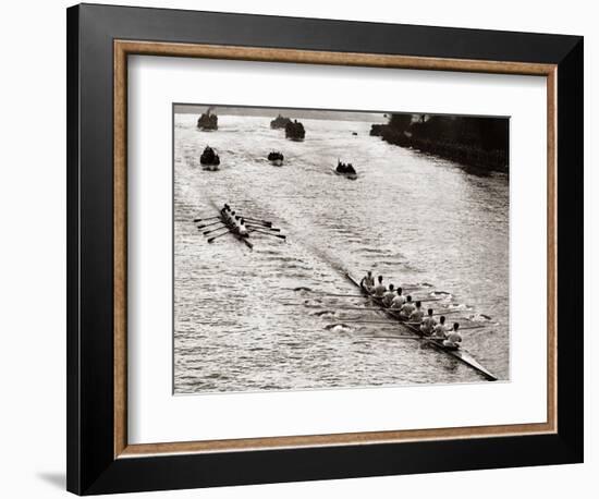 Rowing, Oxford V Cambridge Boat Race, 1928-null-Framed Photographic Print