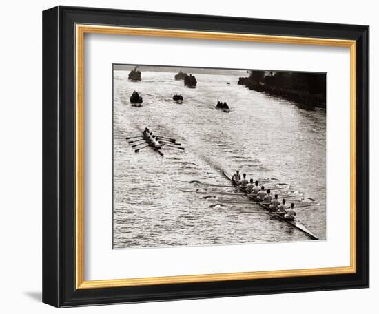 Rowing, Oxford V Cambridge Boat Race, 1928-null-Framed Photographic Print