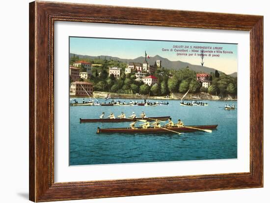 Rowing Regatta-null-Framed Art Print