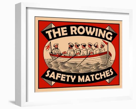 Rowing Safety Matches-Mark Rogan-Framed Art Print