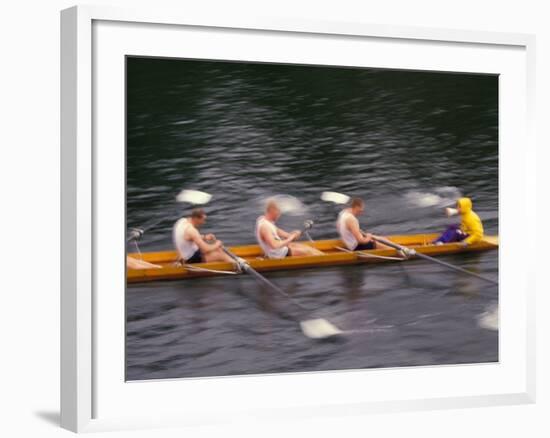 Rowing Shell in Montlake Cut, Seattle, Washington, USA-Stuart Westmoreland-Framed Photographic Print