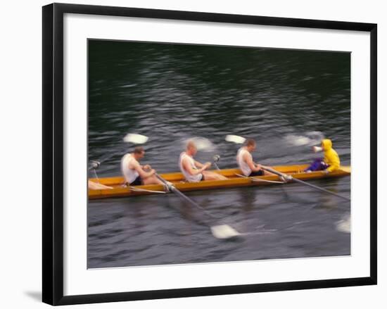 Rowing Shell in Montlake Cut, Seattle, Washington, USA-Stuart Westmoreland-Framed Photographic Print