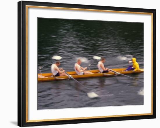 Rowing Shell in Montlake Cut, Seattle, Washington, USA-Stuart Westmoreland-Framed Photographic Print