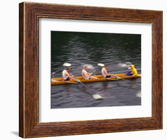 Rowing Shell in Montlake Cut, Seattle, Washington, USA-Stuart Westmoreland-Framed Photographic Print