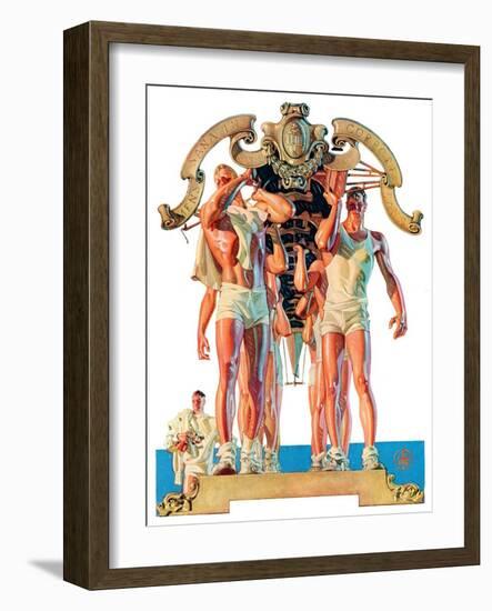 "Rowing Team,"August 6, 1932-Joseph Christian Leyendecker-Framed Giclee Print