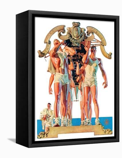 "Rowing Team,"August 6, 1932-Joseph Christian Leyendecker-Framed Premier Image Canvas