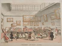 Ackermann's Repository of Arts 101 the Strand-Rowlandson & Pugin-Framed Stretched Canvas