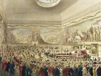 Christie's Auction Room, 1808-Rowlandson & Pugin-Framed Giclee Print