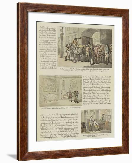 Rowlandson's Tour in a Post Chaise, 1782-Thomas Rowlandson-Framed Giclee Print