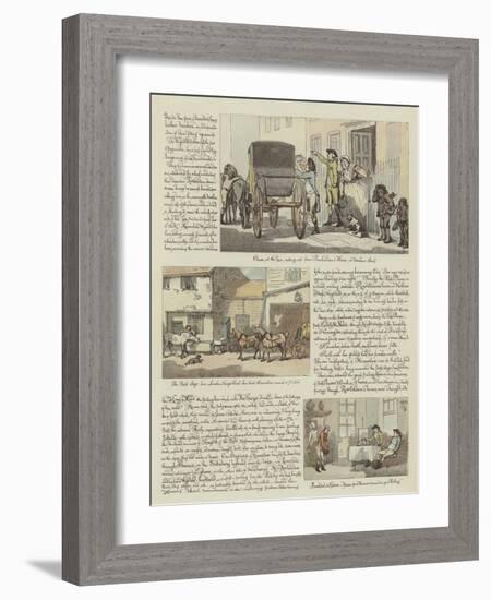 Rowlandson's Tour in a Post Chaise, 1782-Thomas Rowlandson-Framed Giclee Print