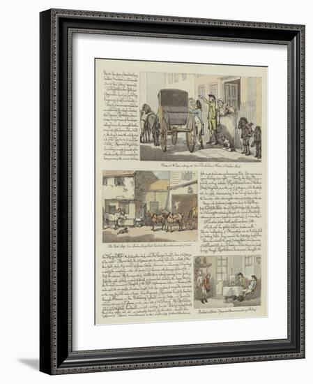 Rowlandson's Tour in a Post Chaise, 1782-Thomas Rowlandson-Framed Giclee Print