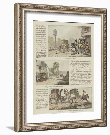 Rowlandson's Tour in a Post Chaise, 1782-Thomas Rowlandson-Framed Giclee Print