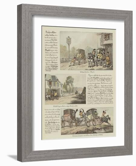 Rowlandson's Tour in a Post Chaise, 1782-Thomas Rowlandson-Framed Giclee Print