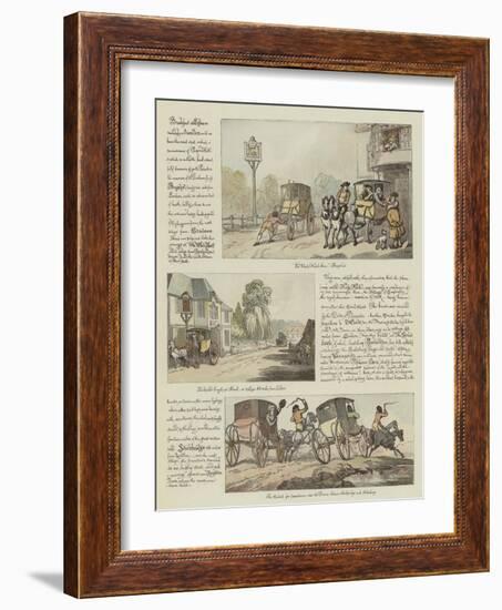 Rowlandson's Tour in a Post Chaise, 1782-Thomas Rowlandson-Framed Giclee Print