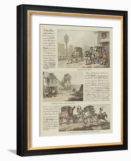 Rowlandson's Tour in a Post Chaise, 1782-Thomas Rowlandson-Framed Giclee Print