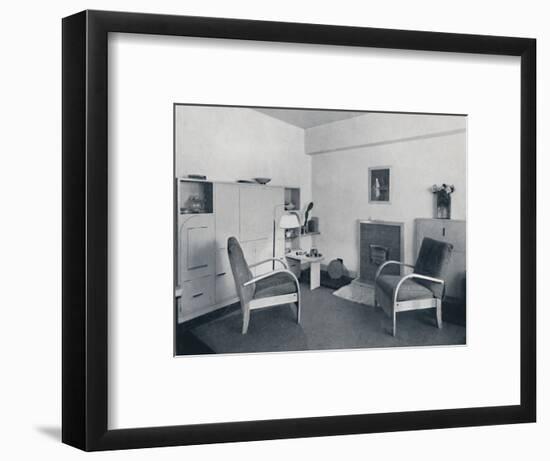 'Rowley Gallery of Decorative Art Ltd - Combined dining-living-room closed', 1939-Unknown-Framed Photographic Print