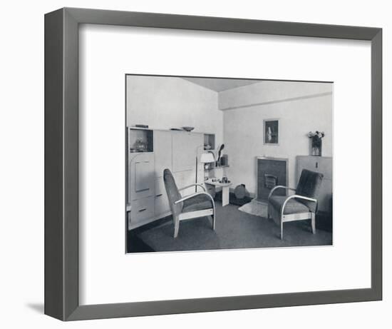 'Rowley Gallery of Decorative Art Ltd - Combined dining-living-room closed', 1939-Unknown-Framed Photographic Print
