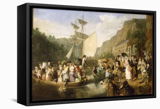 Rownham Ferry with Portraits-Rolinda Sharples-Framed Premier Image Canvas