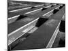 Rows of Grill-Covered Ventillation Housings Atop Roof of the Industrial Rayon Corp. Factory-Margaret Bourke-White-Mounted Photographic Print