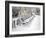 Rows of Hire Bikes in Snow, Notting Hill, London, England, United Kingdom, Europe-Mark Mawson-Framed Photographic Print