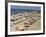 Rows of Open Beach Umbrellas Lining a Sandy Cape Cod Beach-Dmitri Kessel-Framed Photographic Print