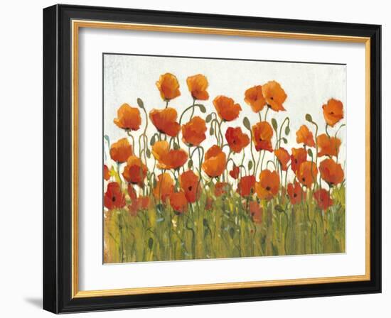 Rows of Poppies I-Tim O'toole-Framed Art Print