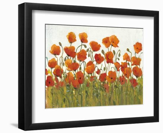 Rows of Poppies I-Tim O'toole-Framed Art Print