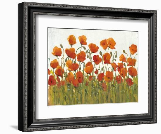 Rows of Poppies I-Tim O'toole-Framed Art Print