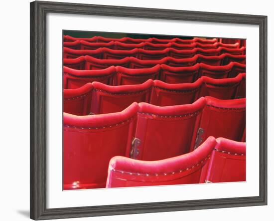 Rows of Red Theatre Seats-Kevin Walsh-Framed Photographic Print