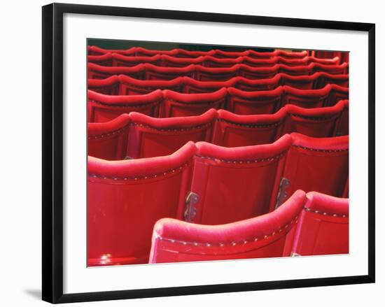 Rows of Red Theatre Seats-Kevin Walsh-Framed Photographic Print