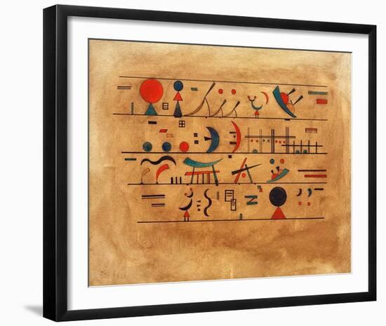 Rows of Symbols, 1931-Wassily Kandinsky-Framed Giclee Print