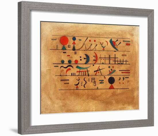 Rows of Symbols, 1931-Wassily Kandinsky-Framed Giclee Print