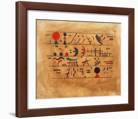 Rows of Symbols, 1931-Wassily Kandinsky-Framed Giclee Print