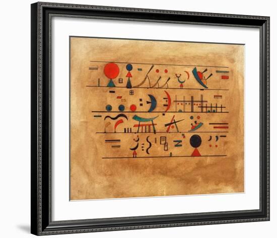 Rows of Symbols, 1931-Wassily Kandinsky-Framed Giclee Print