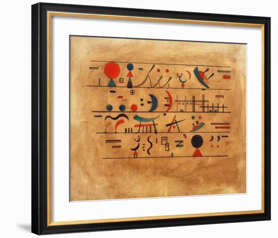 Rows of Symbols, 1931-Wassily Kandinsky-Framed Giclee Print