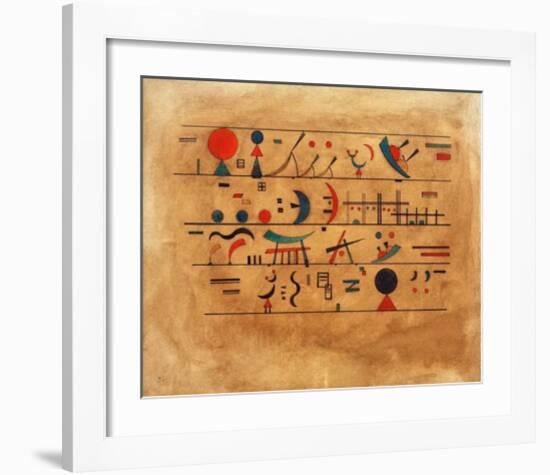 Rows of Symbols, 1931-Wassily Kandinsky-Framed Giclee Print