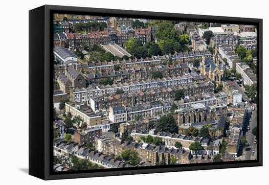 Rows of Victorian Terraced Houses in London, England, United Kingdom, Europe-Alex Treadway-Framed Premier Image Canvas