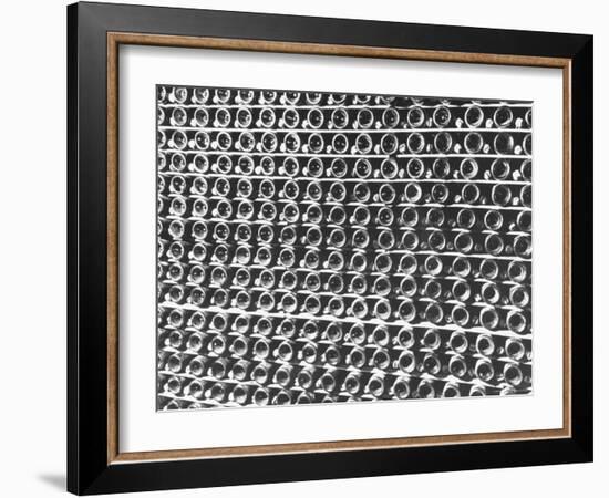 Rows of Wine Bottles-Carl Mydans-Framed Photographic Print