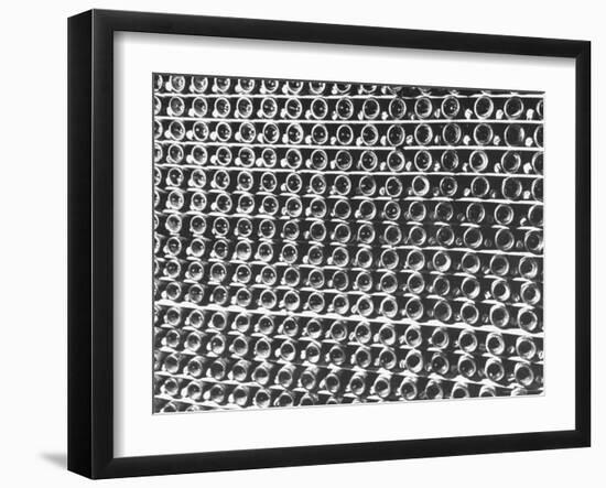 Rows of Wine Bottles-Carl Mydans-Framed Photographic Print