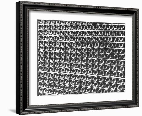 Rows of Wine Bottles-Carl Mydans-Framed Photographic Print