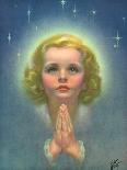 Blonde Girl Praying-Roy Best-Giclee Print