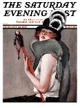 "Woman with Baton," Saturday Evening Post Cover, February 28, 1925-Roy Best-Premier Image Canvas