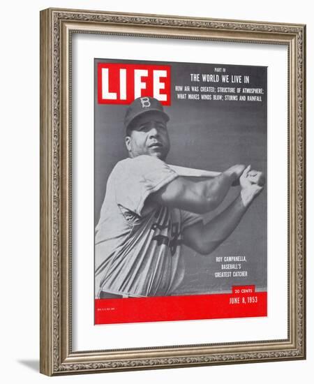 Roy Campanella, June 8, 1953-Ralph Morse-Framed Photographic Print