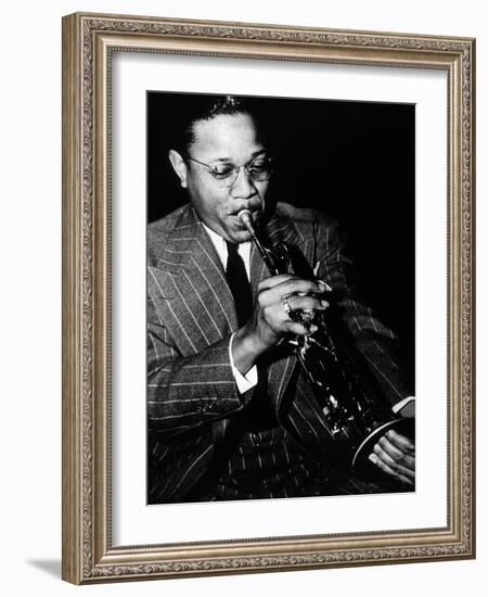 Roy Hines, Jazz Trumpet Player in 1941-null-Framed Photo