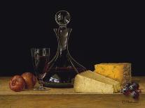 Decanter of Port with Cheeses and Plums-Roy Hodrien-Giclee Print