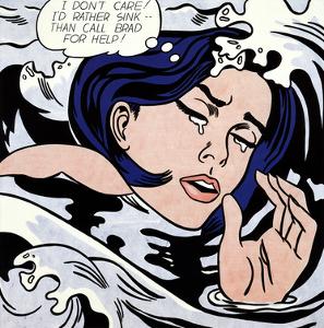 Drowning Girl by Roy Lichtenstein