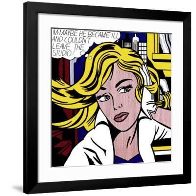 ロイ・リキテンスタイン M-Maybe 1965年　額装済 M-Maybe, c.1965' Art Print - Roy Lichtenstein | Art.com