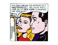 In the Car, c.1963-Roy Lichtenstein-Framed Art Print